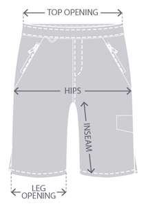 12DB-002 OYSTER BAY SHORT - SIZING GUIDE