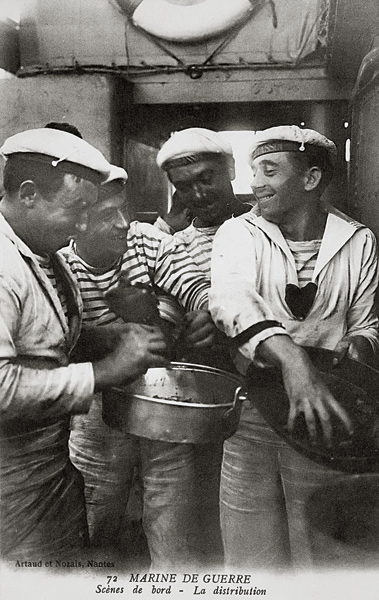 French Sailors in Breton Stripes