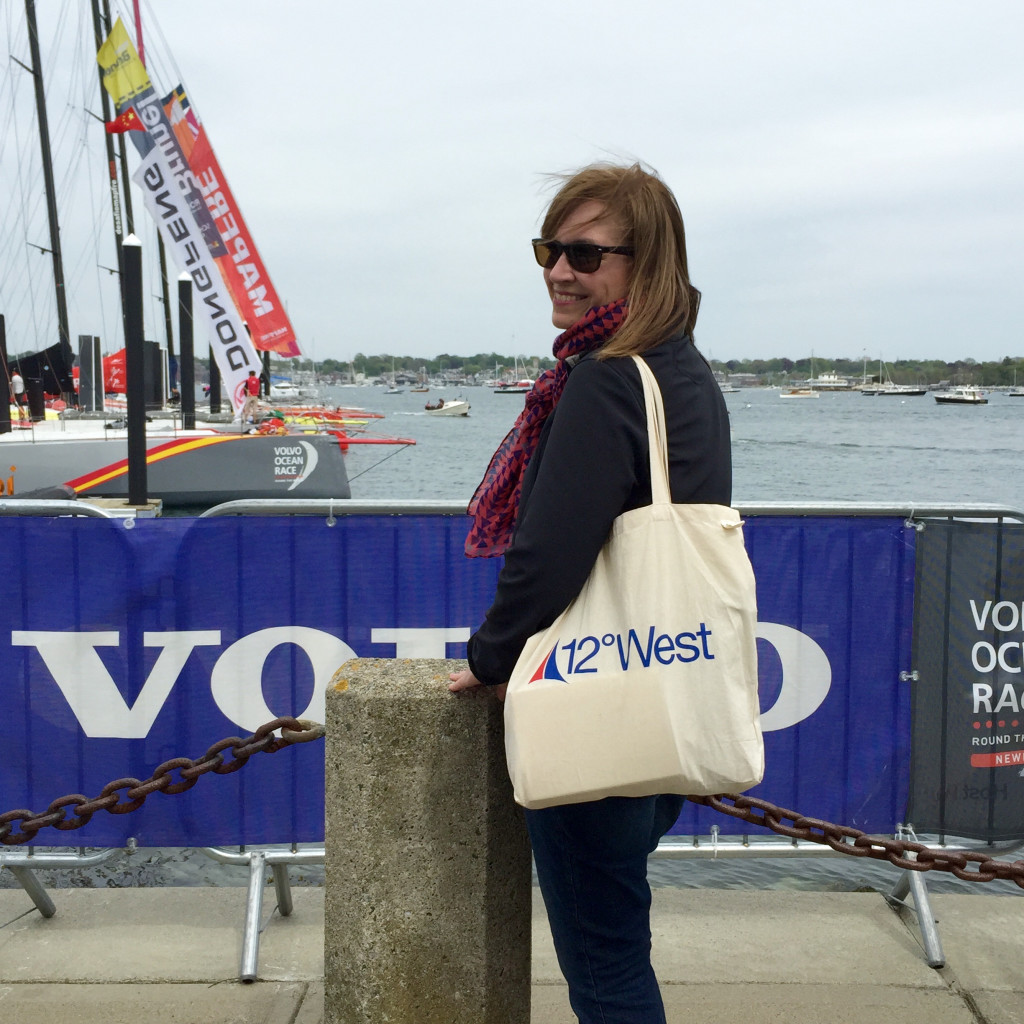 Repping 12° West at Fort Adams during the VOR stopover in Newport