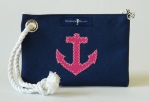 Skipper Bags Navy Sailcloth Wristlet