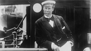 Sir Thomas Lipton aboard J Class yacht Shamrock