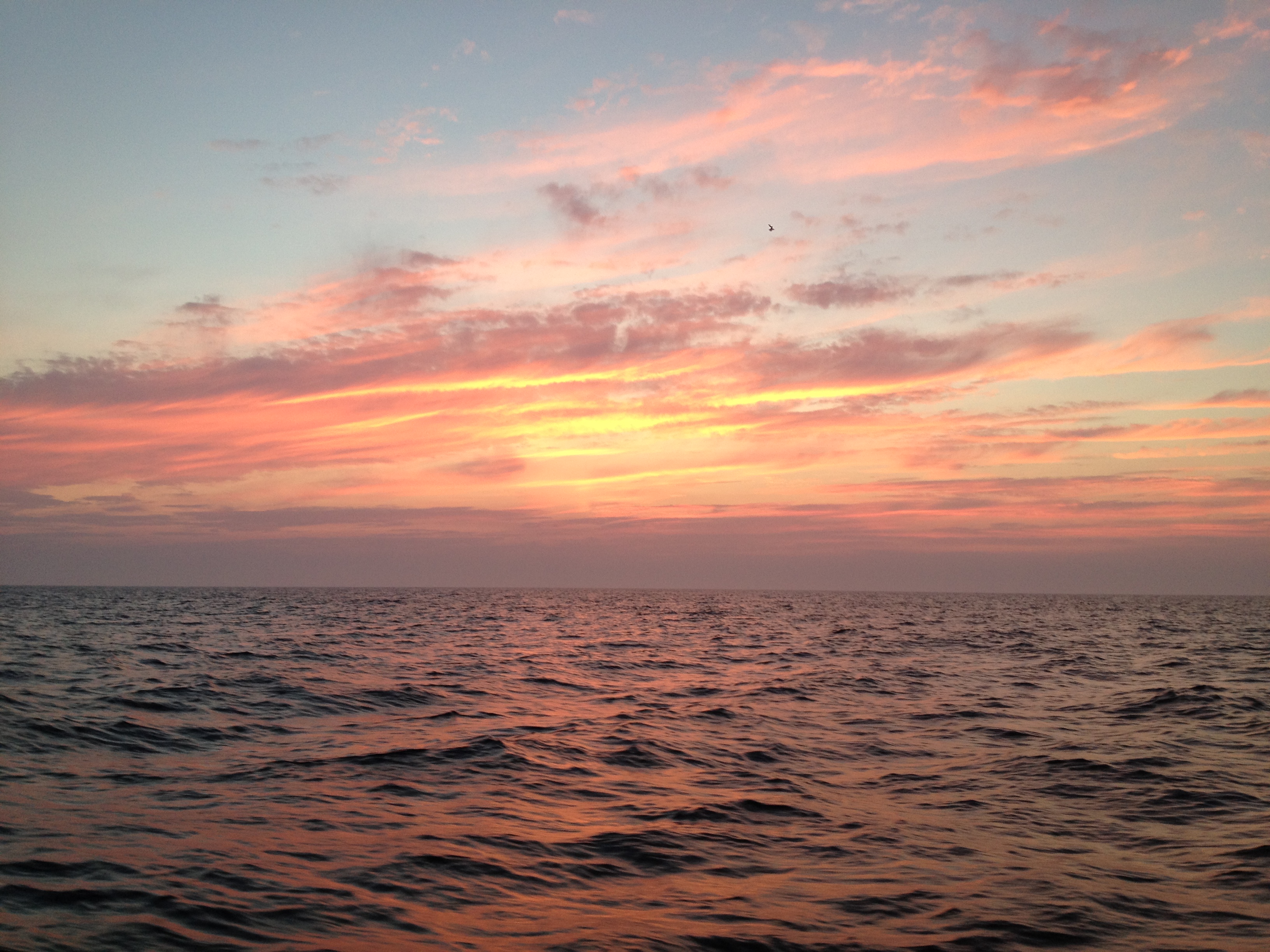 Earth Day sunset at sea