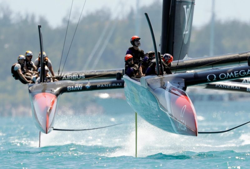 Americas Cup Recap - 12º West - Emirates Team NZ leading Oracle on the race course