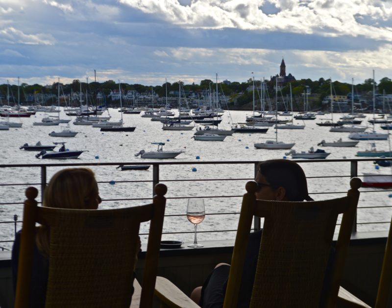 Women's Sailing Conference - 12º West - Enjoying a break on the porch of the Corinthian Yacht Club