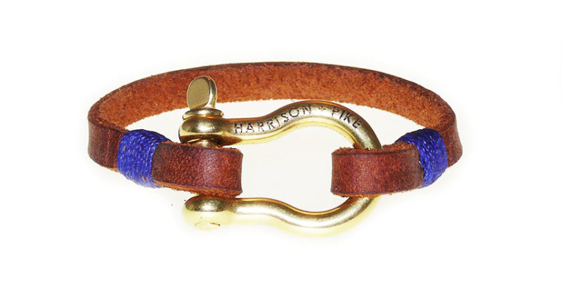 Gifts for Sailors - 12° West - Harrison and Pike Brass Commodore Bracelet
