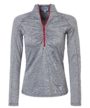 Women's Long Sleeve Sailing Shirt | 12° West | Marblehead Pullover Heather Gray