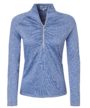 Women's Long Sleeve Sailing Shirt | 12° West | Marblehead Pullover Heather Blue